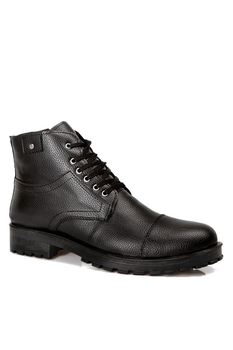 Men's Capped Toe Boots - Black #20184040