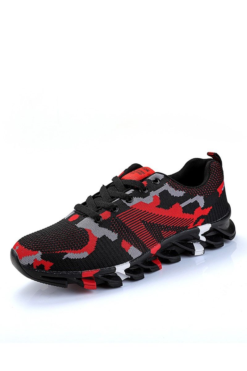 Scarpe Uomo Sneakers - Military,Rosso #202174 