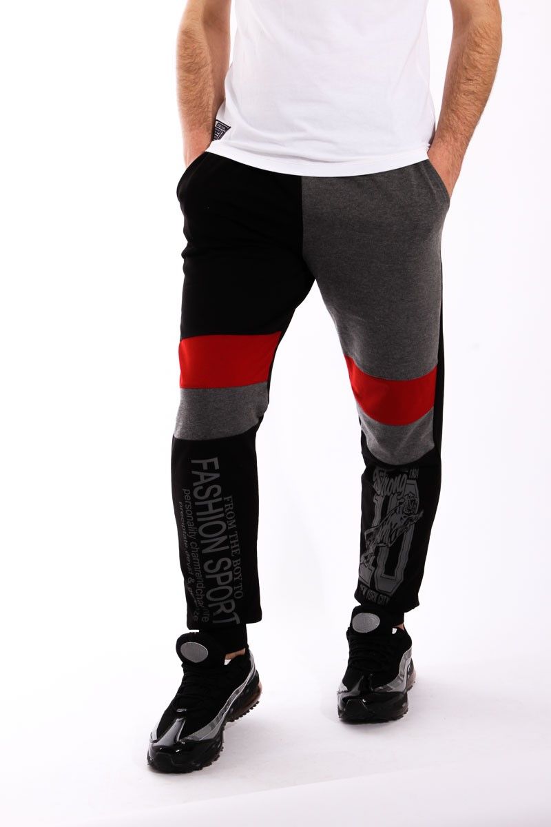 Muške sportske hlače - crne, sive #81094471