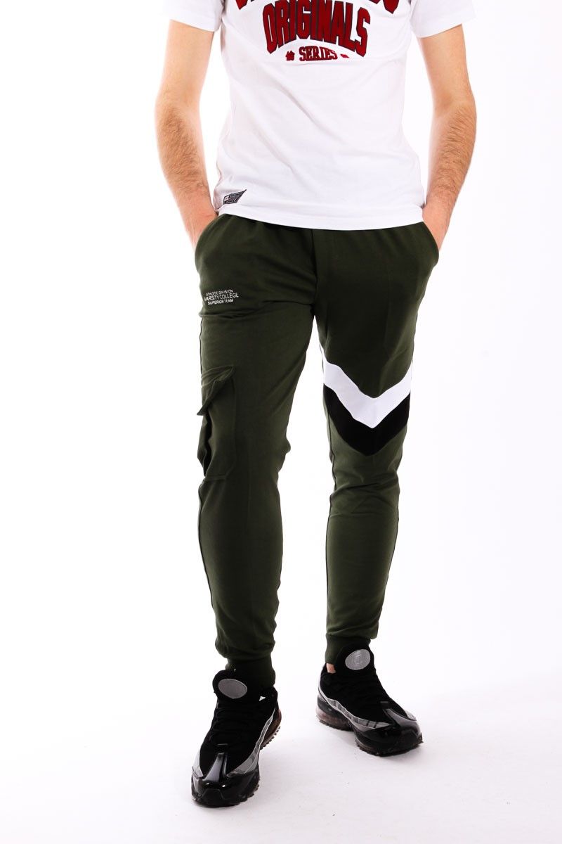 Muške sportske hlače - kaki #81094488