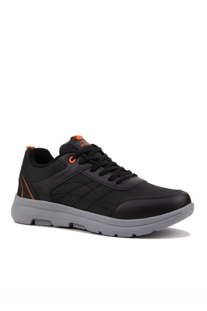Men's sports shoes - Black with Orange #324939