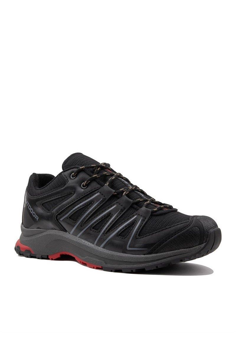 Muške sportske cipele - crne s crvenom # 324888