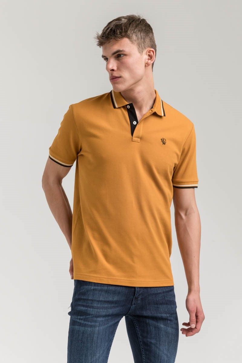 New World Polo Men's Shirt - Mustard #2021585