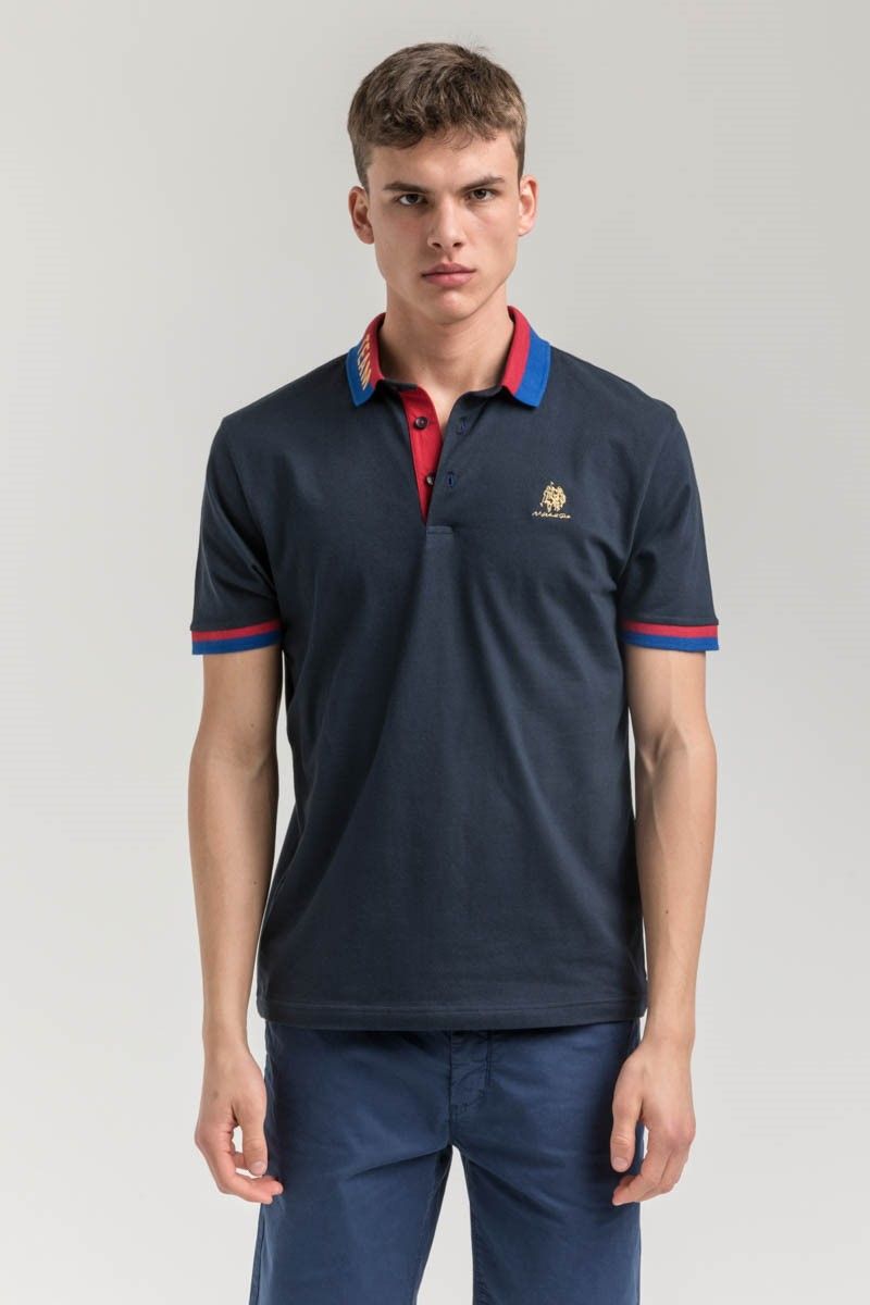 New World Polo Men's T-Shirt - Dark Blue #2021610