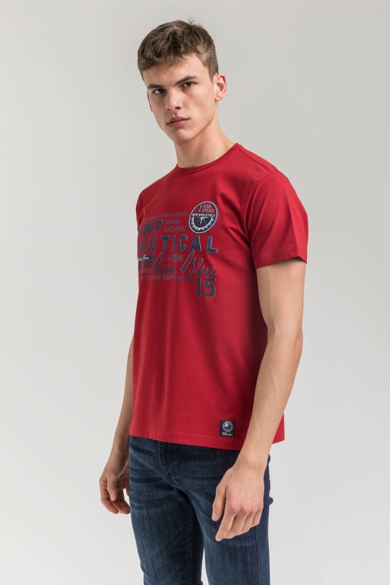 New World Polo Men's T-Shirt - Red #2021486