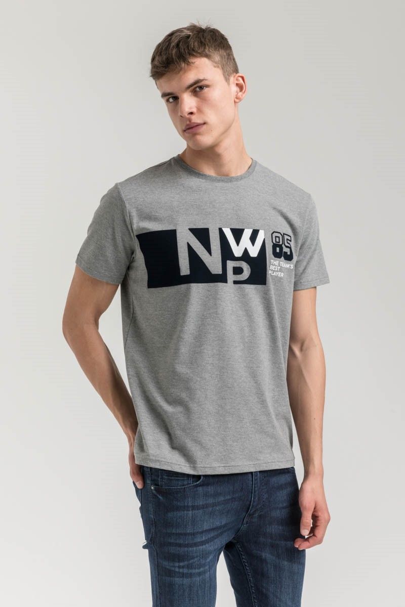 New World Polo Men's T-Shirt - Grey #2021492