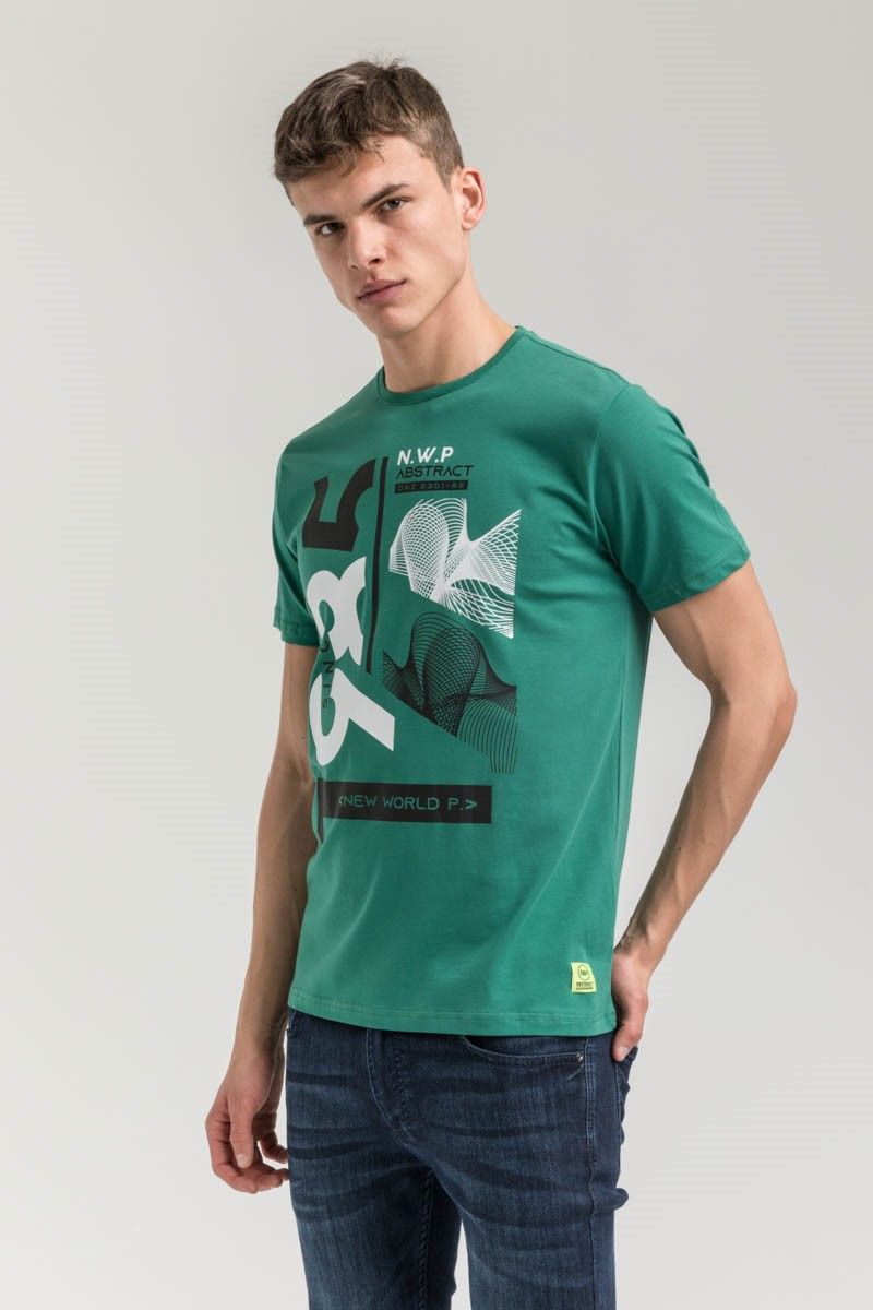 New World Polo Men's T-Shirt - Green #2021495