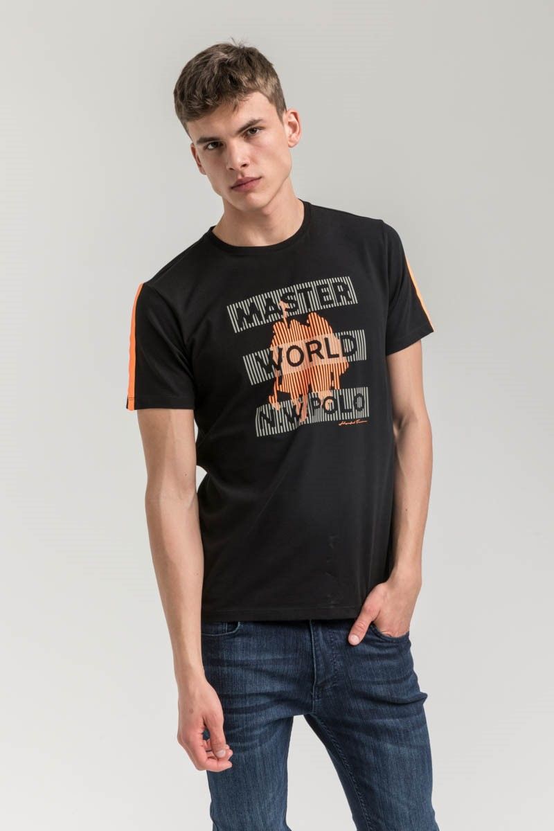 New World Polo Men's T-Shirt - Black #2021502