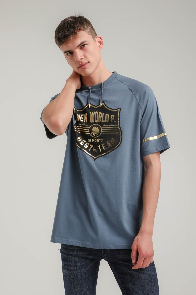 New World Polo Men's T-Shirt - Blue #2021571