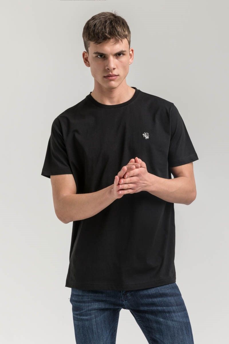 New World Polo Men's T-Shirt - Black #2021516