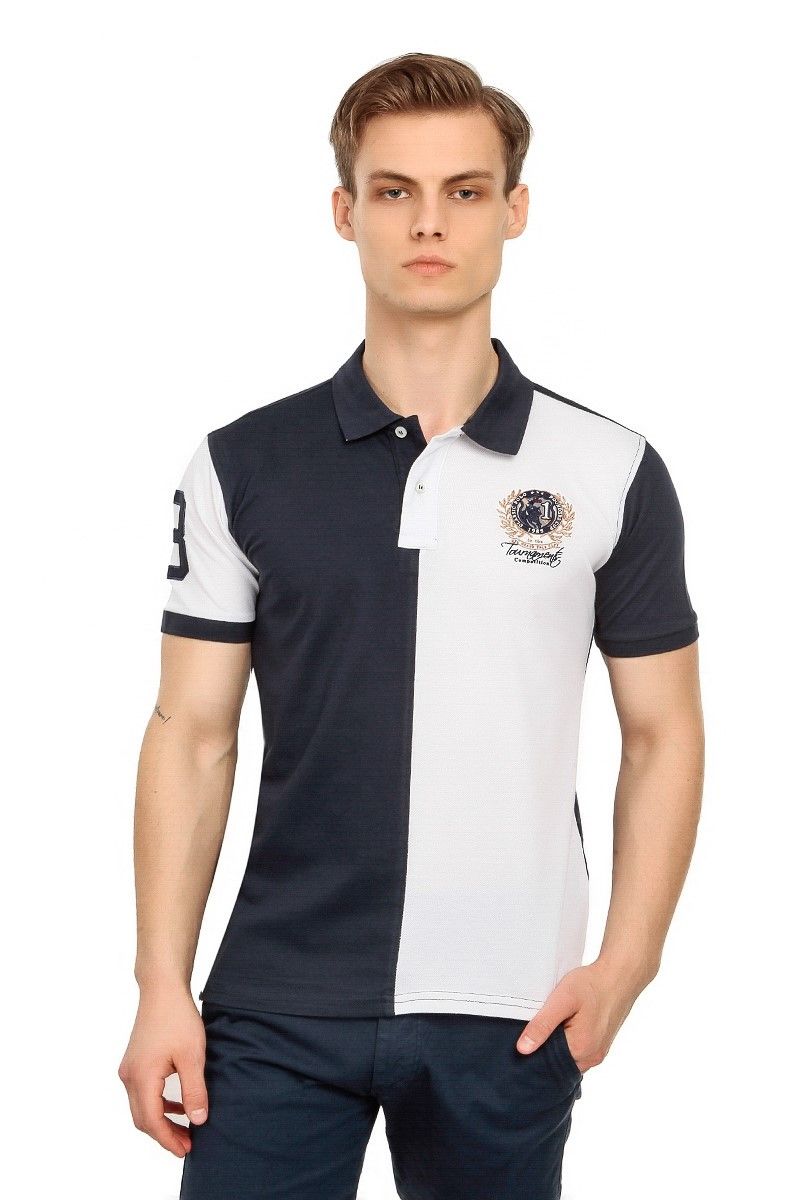GPC POLO Pánske tričko - biele / modré 21156893