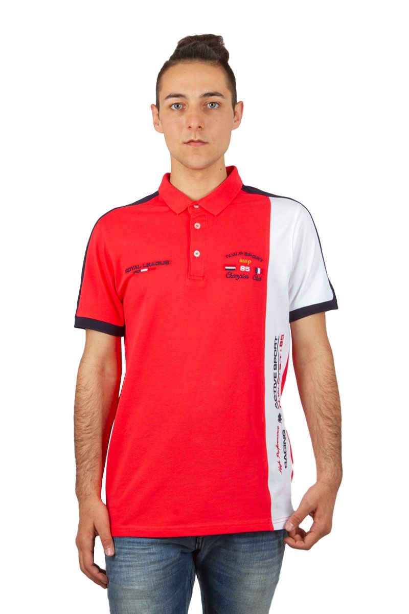 GPC POLO Muška majica - Crvena sa bijelim 23510813