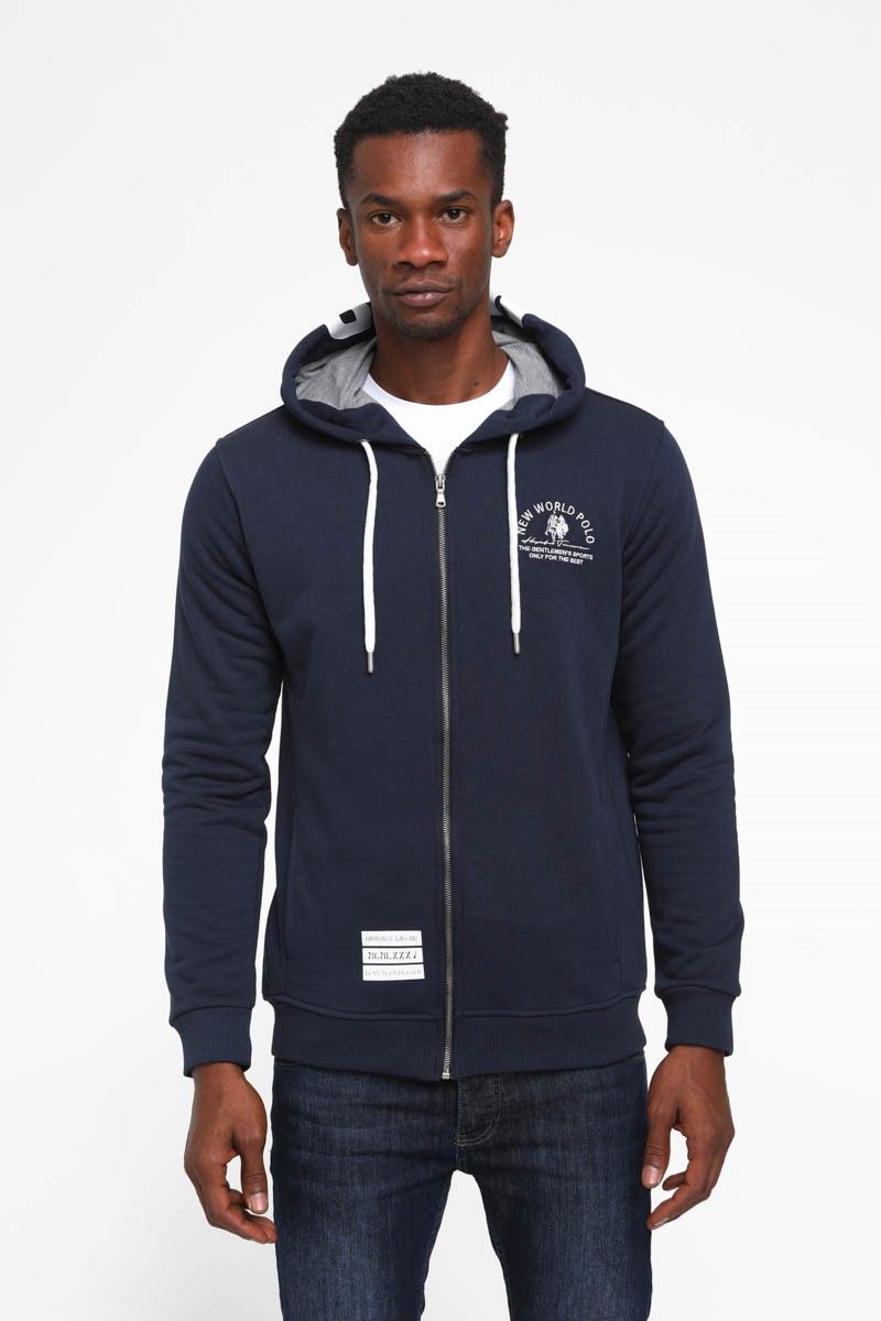 Men's zipped hoodie 64503 - Dark blue  987803 #266782