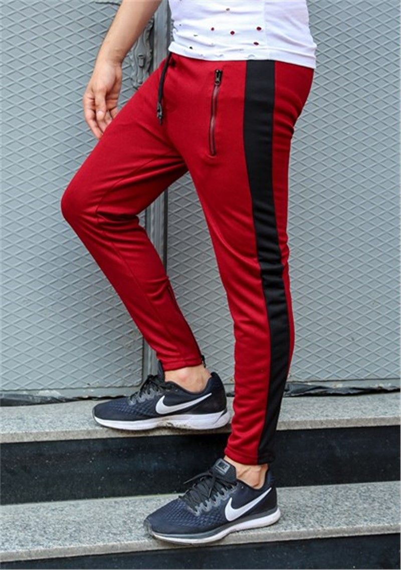 Madmext Men's Jogger - Red #301769