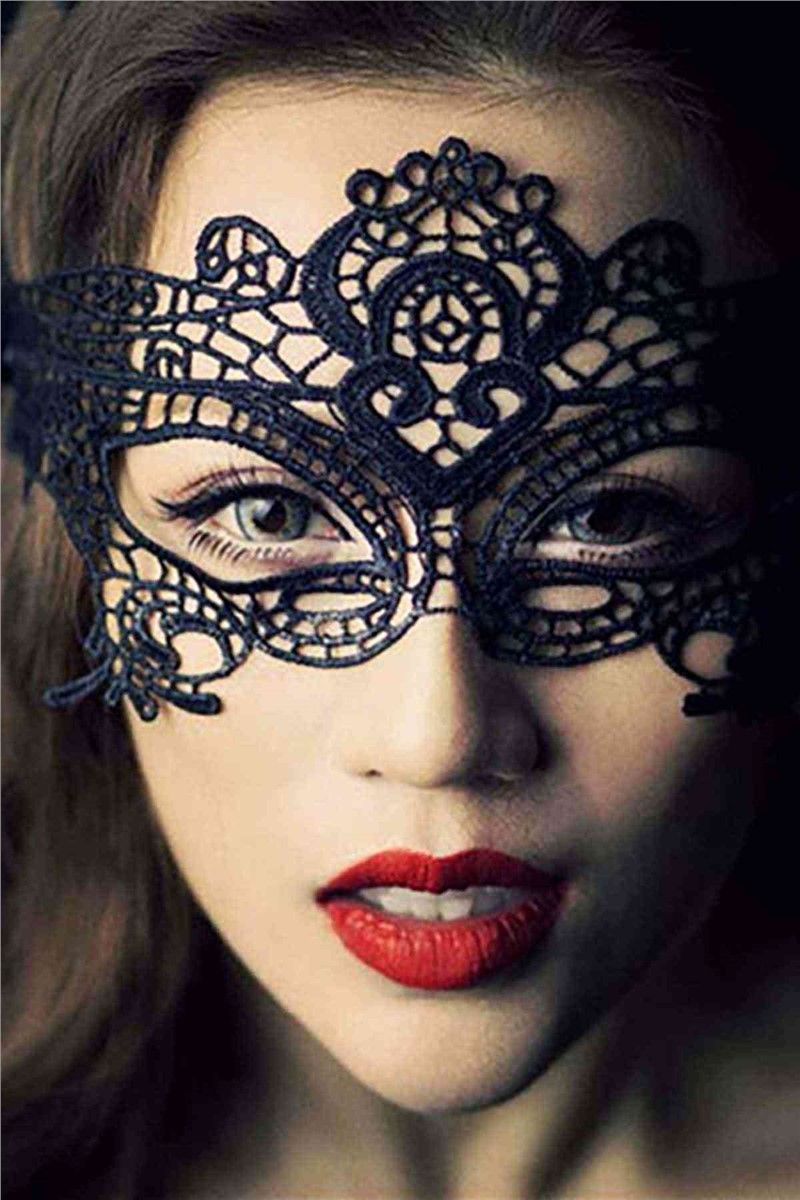 Erotic lace mask - Black # 309868