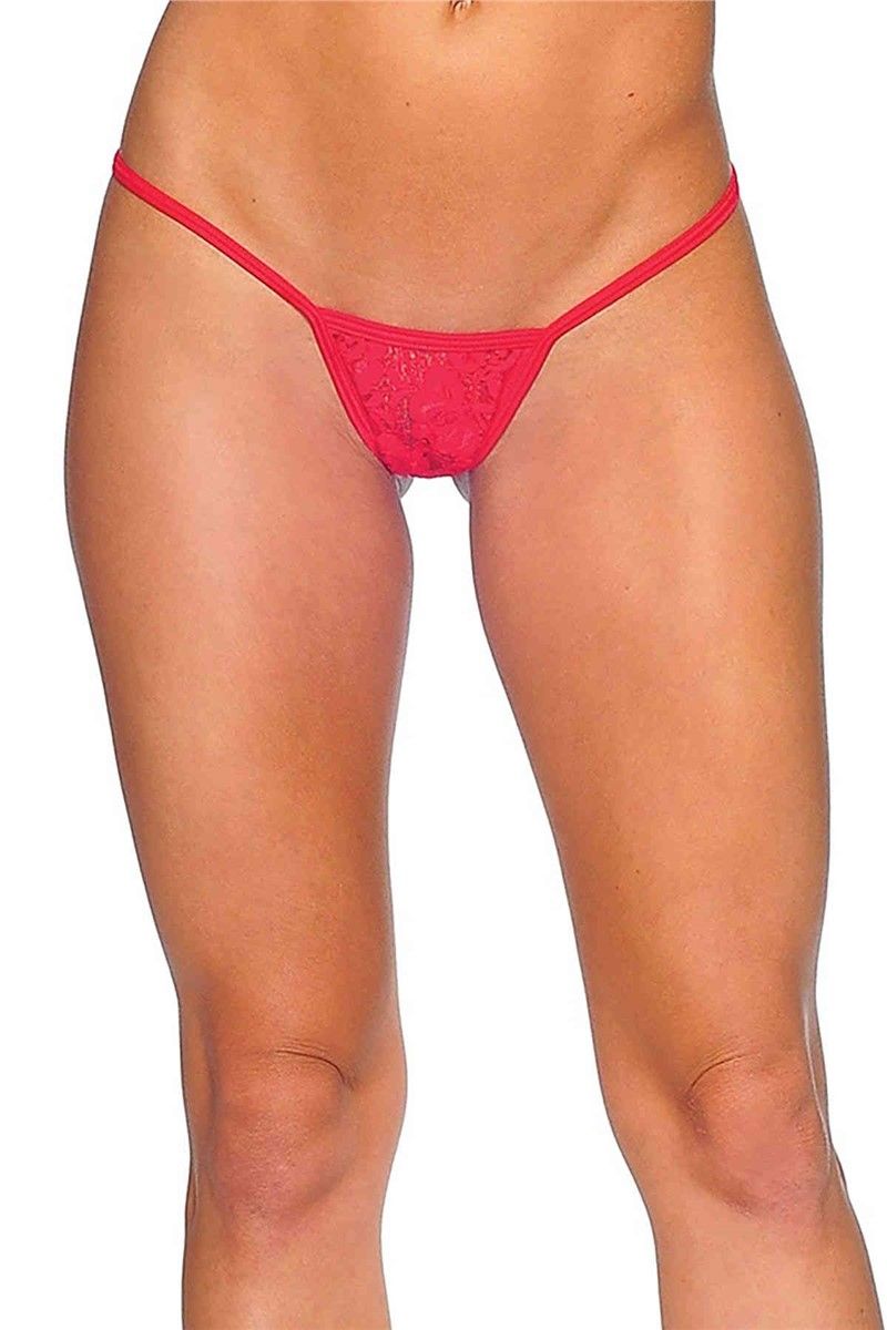 Lace thong - Red # 309980
