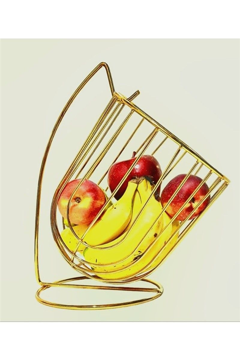 Metal fruit bowl - Golden 365642
