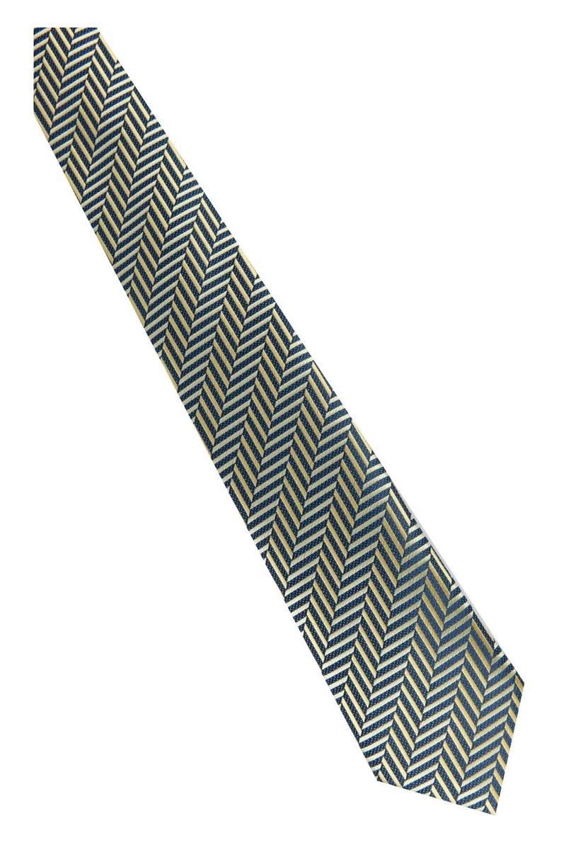 Tie with right - Black with yellow #268912