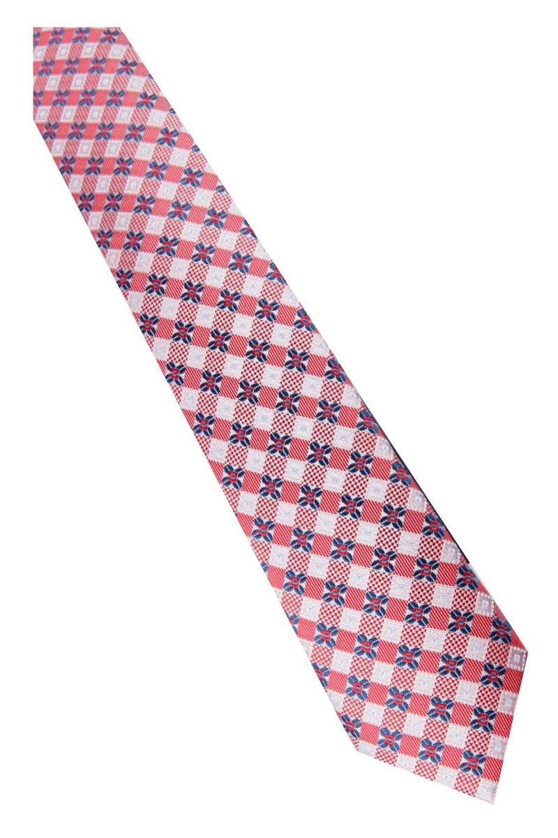 Cravatta fantasia - Rosso/Navy #269407