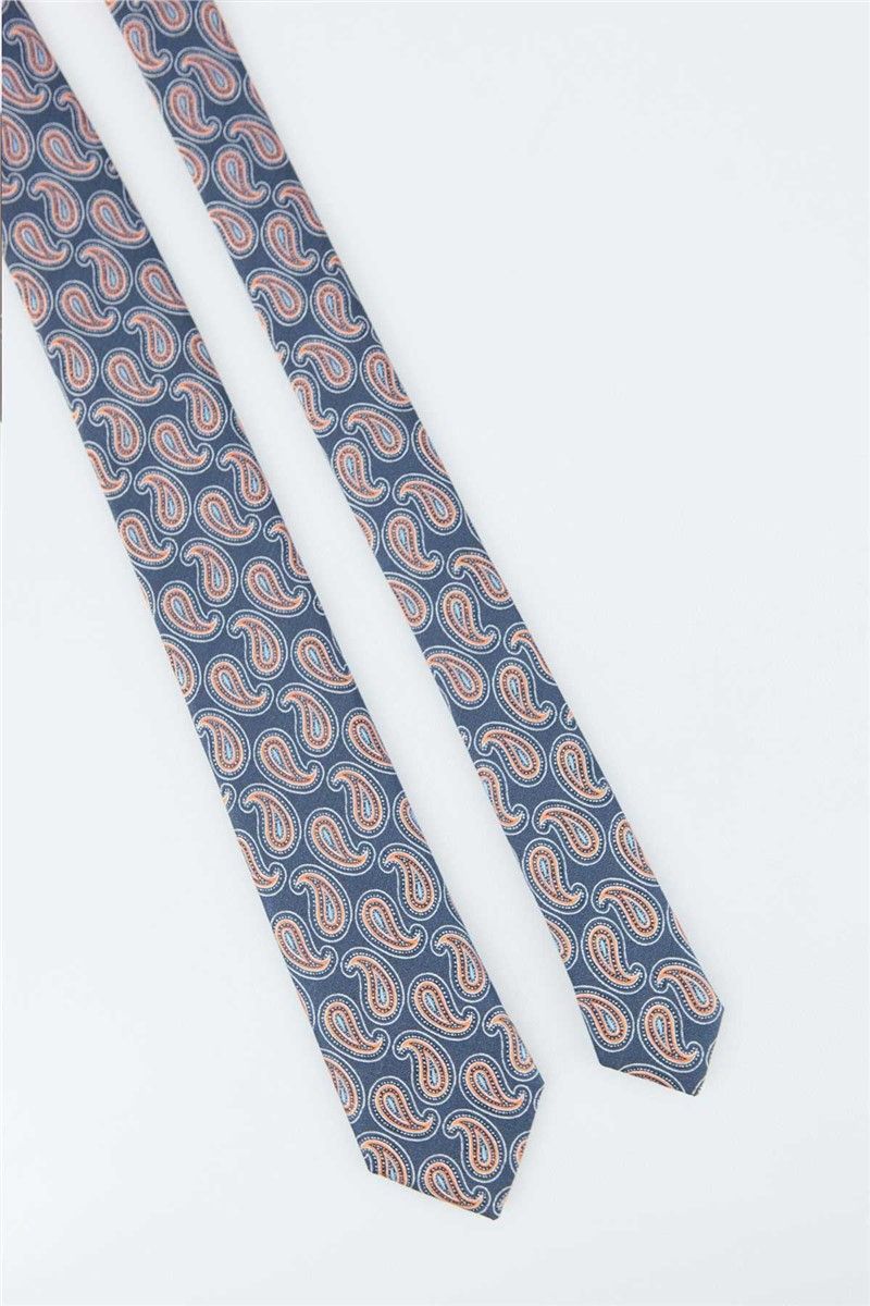 Cravatta Blu Scuro - Arancio #269484