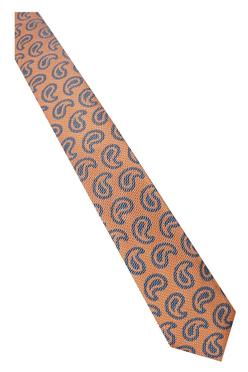 Cravatta Arancione - Blu scuro #269494
