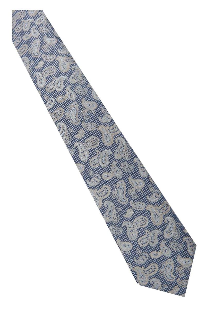 Men's Patterned Tie - Dark Blue #320066