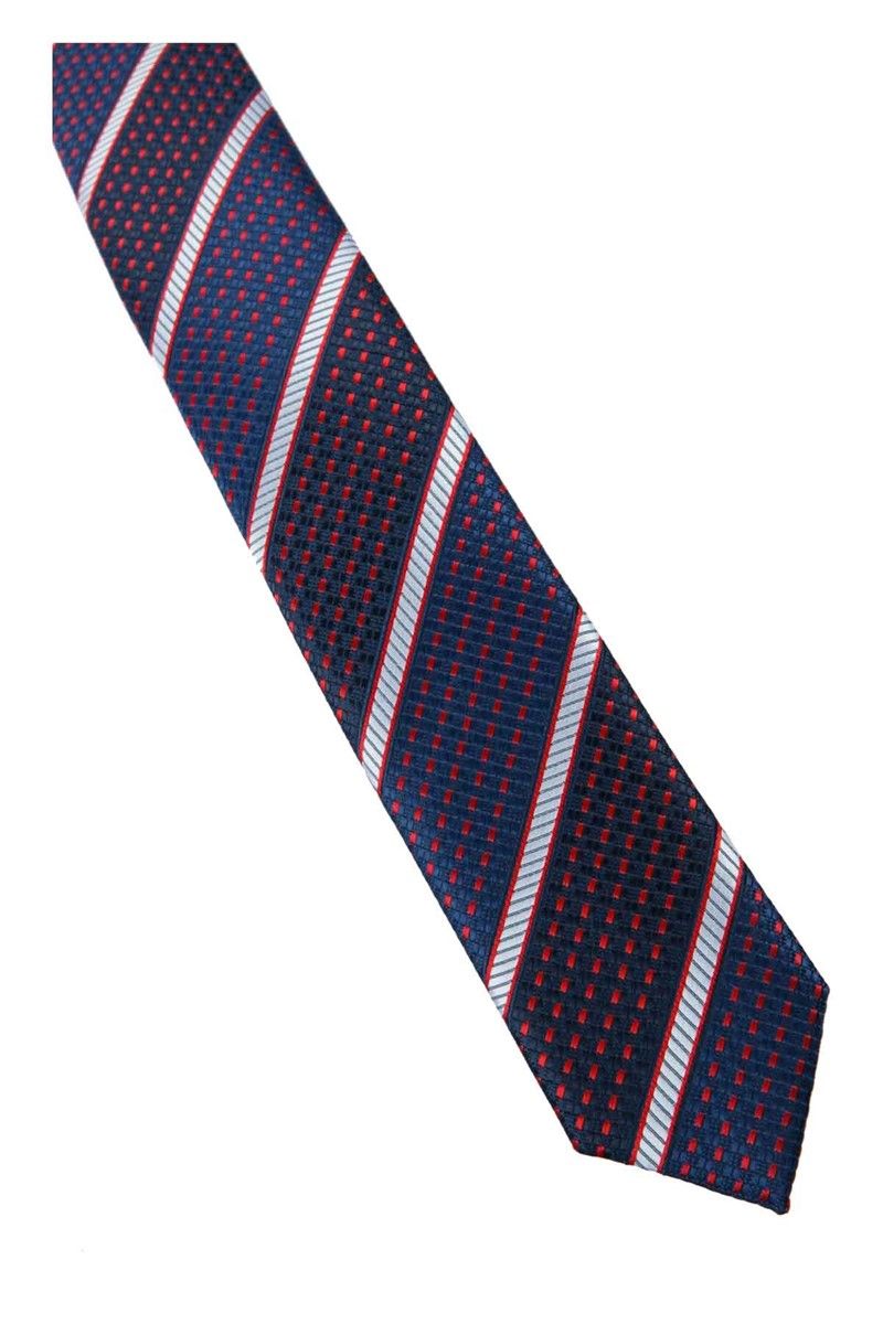 Men's Patterned Tie - Dark Blue #321530