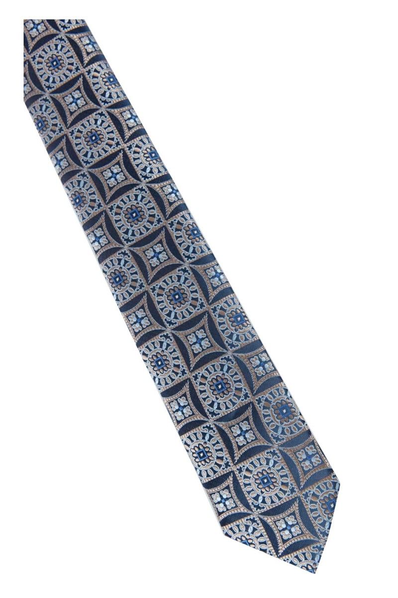 Cravatta fantasia da uomo - Blu scuro #321536