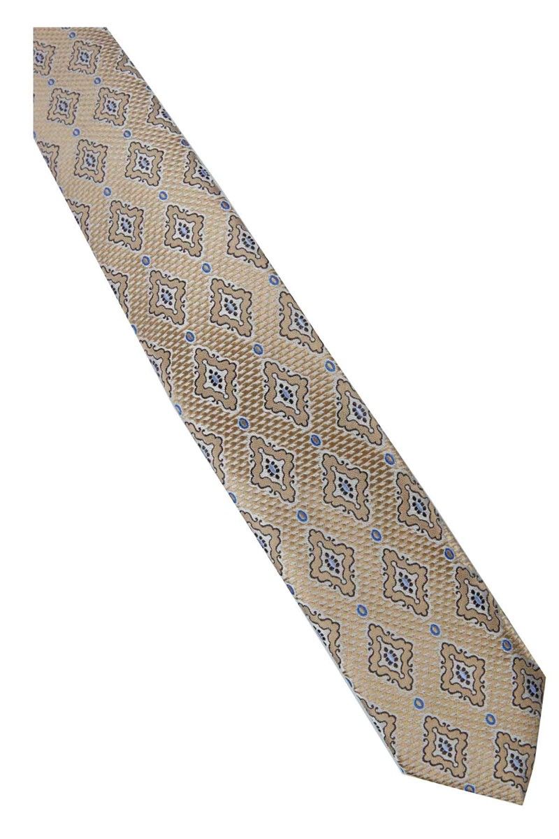 Men's patterned tie - Beige #321540
