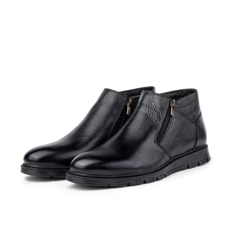 Euromart - Ducavelli Men's Genuine Leather Boots - Black #363787