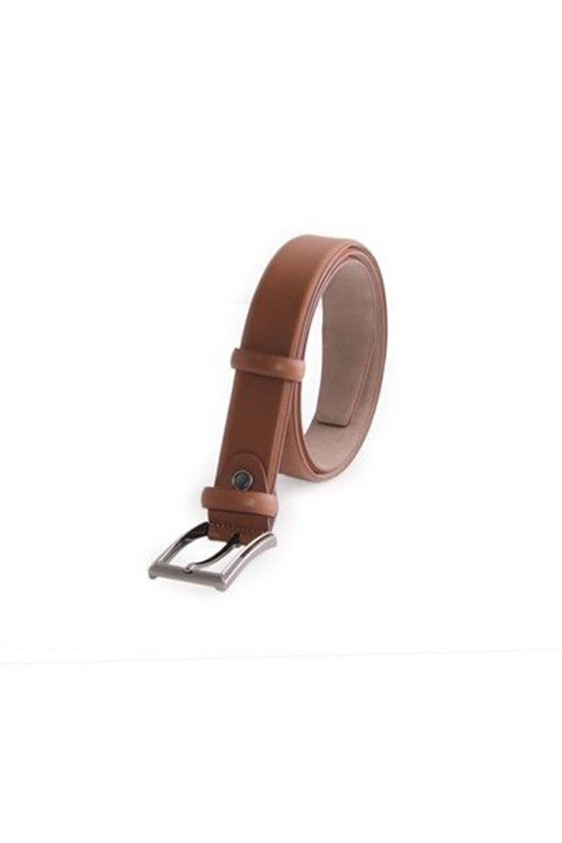 DERİCLUB Men's official genuine leather belt - Taba #363946