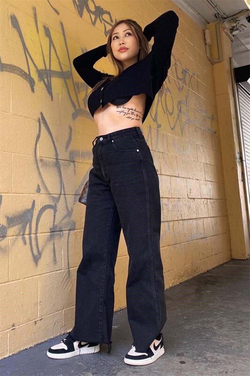 Mad Girls Women's Jeans - Black #307098