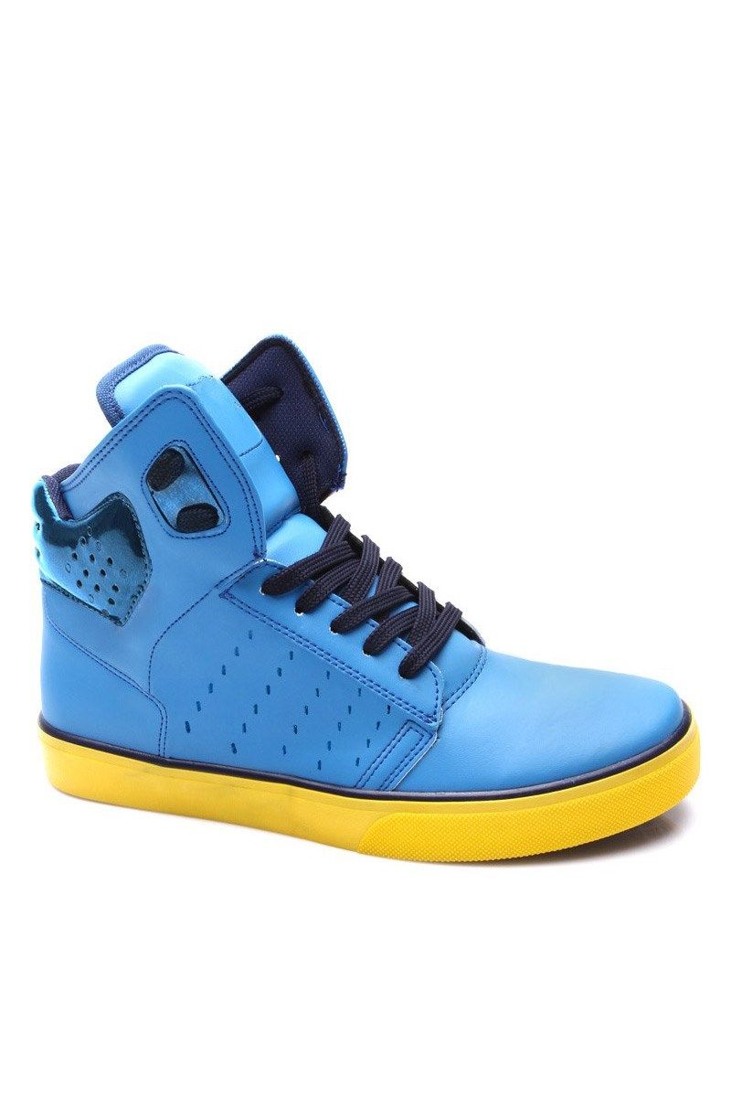 Men's High Top Shoes - Blue #525981