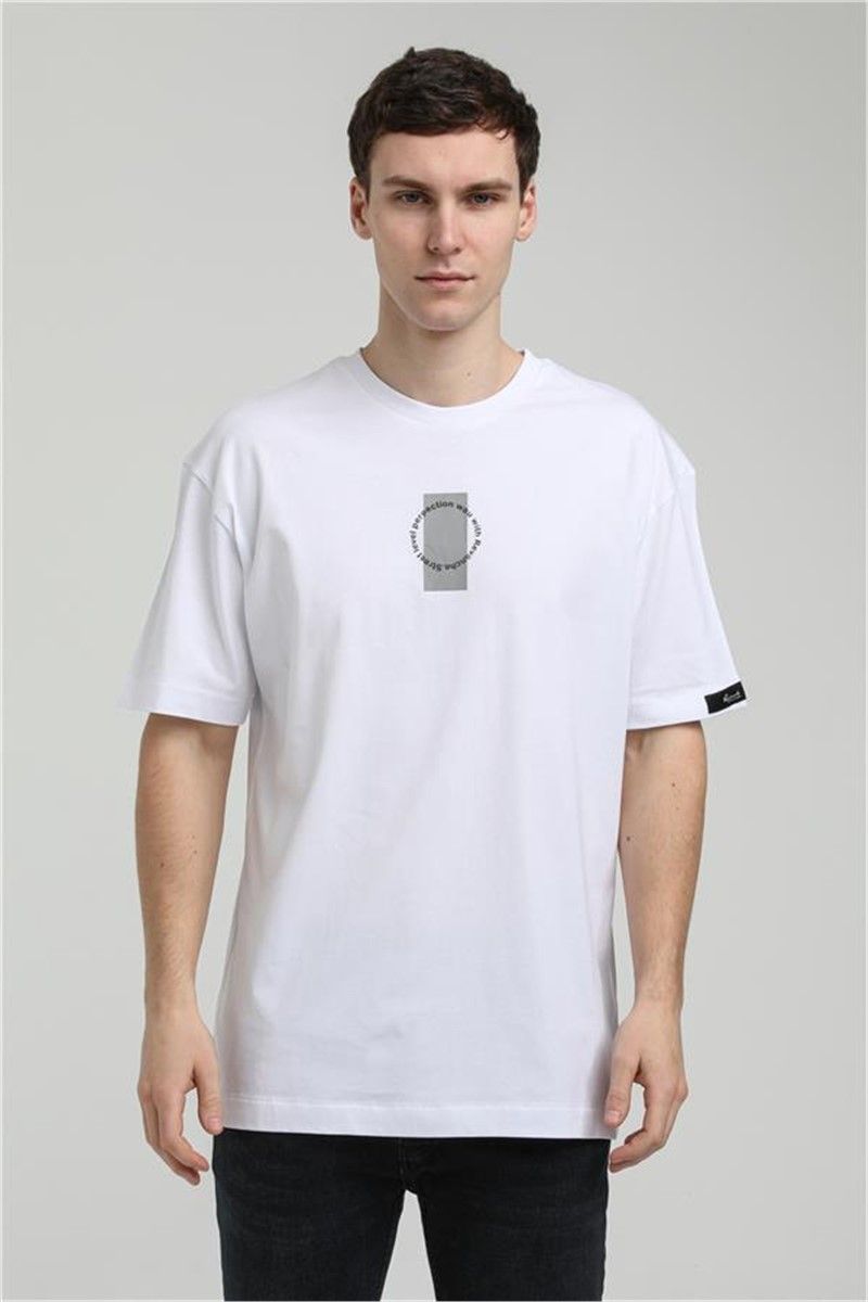 Muška oversize majica  23SSM20331 - Bijela #371370