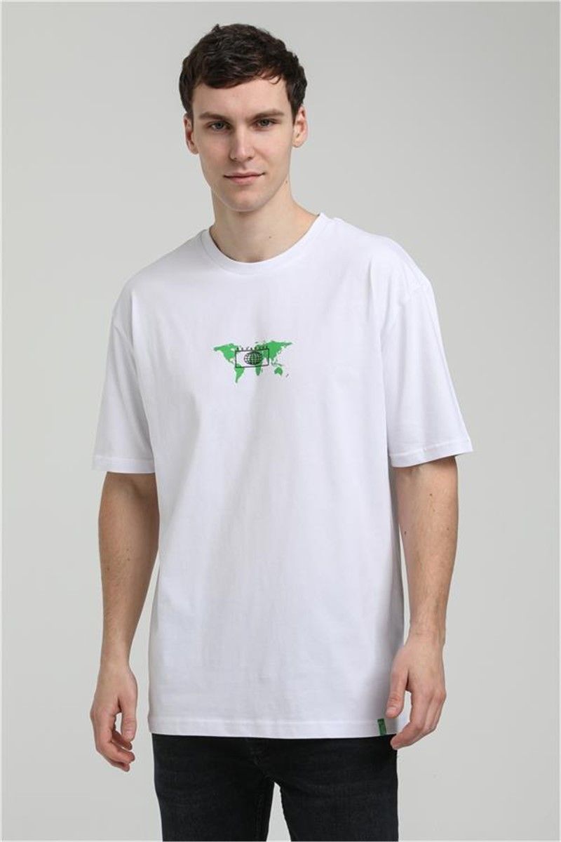 Men's Oversize T-Shirt 23SSM20332 - White #371367