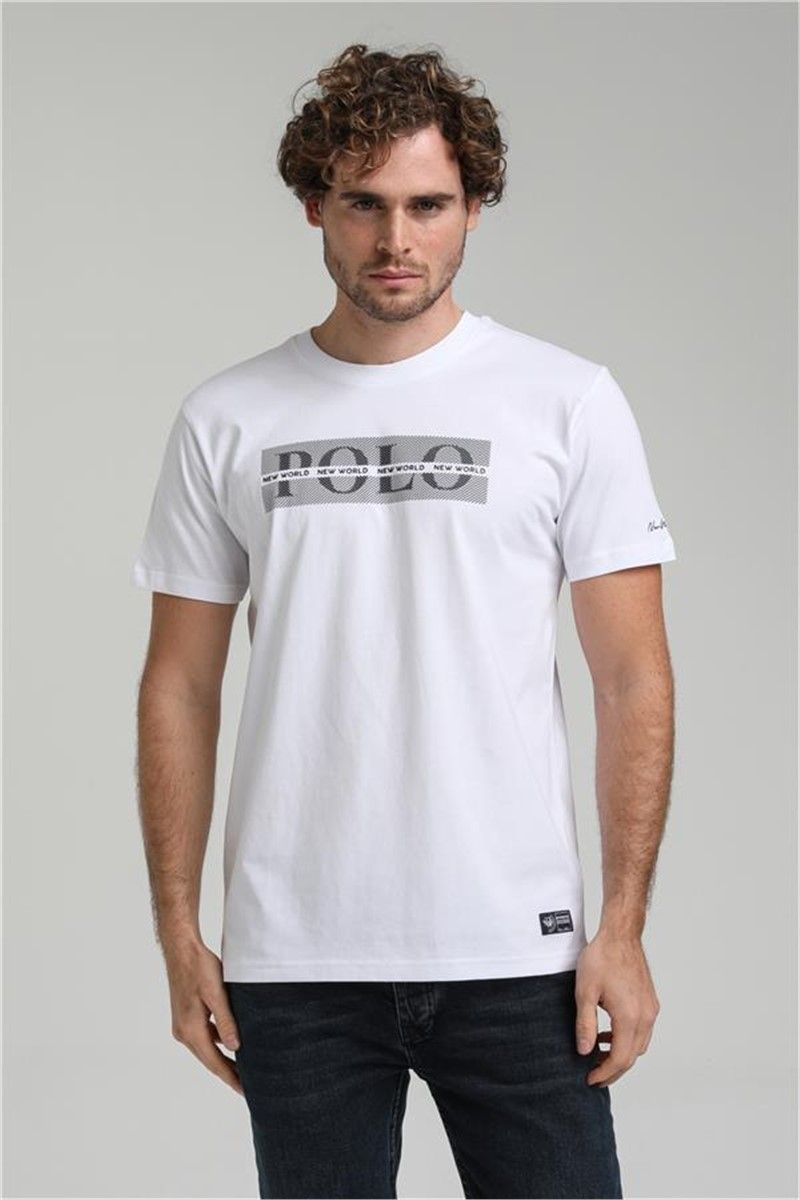 Men's Slim Fit T-Shirt 23SSM20297 - White #371521