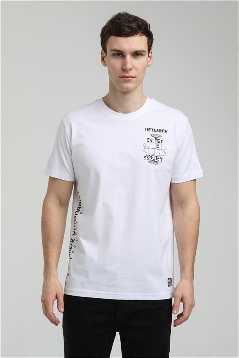Muška Slim Fit majica 23SSM20299 - Bijela #371509
