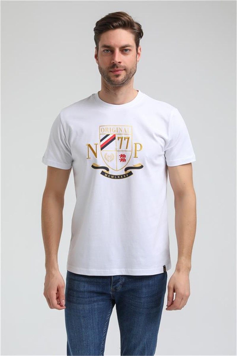 T-shirt da uomo slim fit 23SSM20313 - bianca #371427