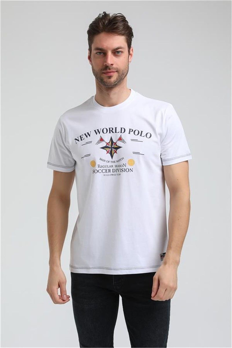 Men's Slim Fit T-Shirt 23SSM20318 - White #371402