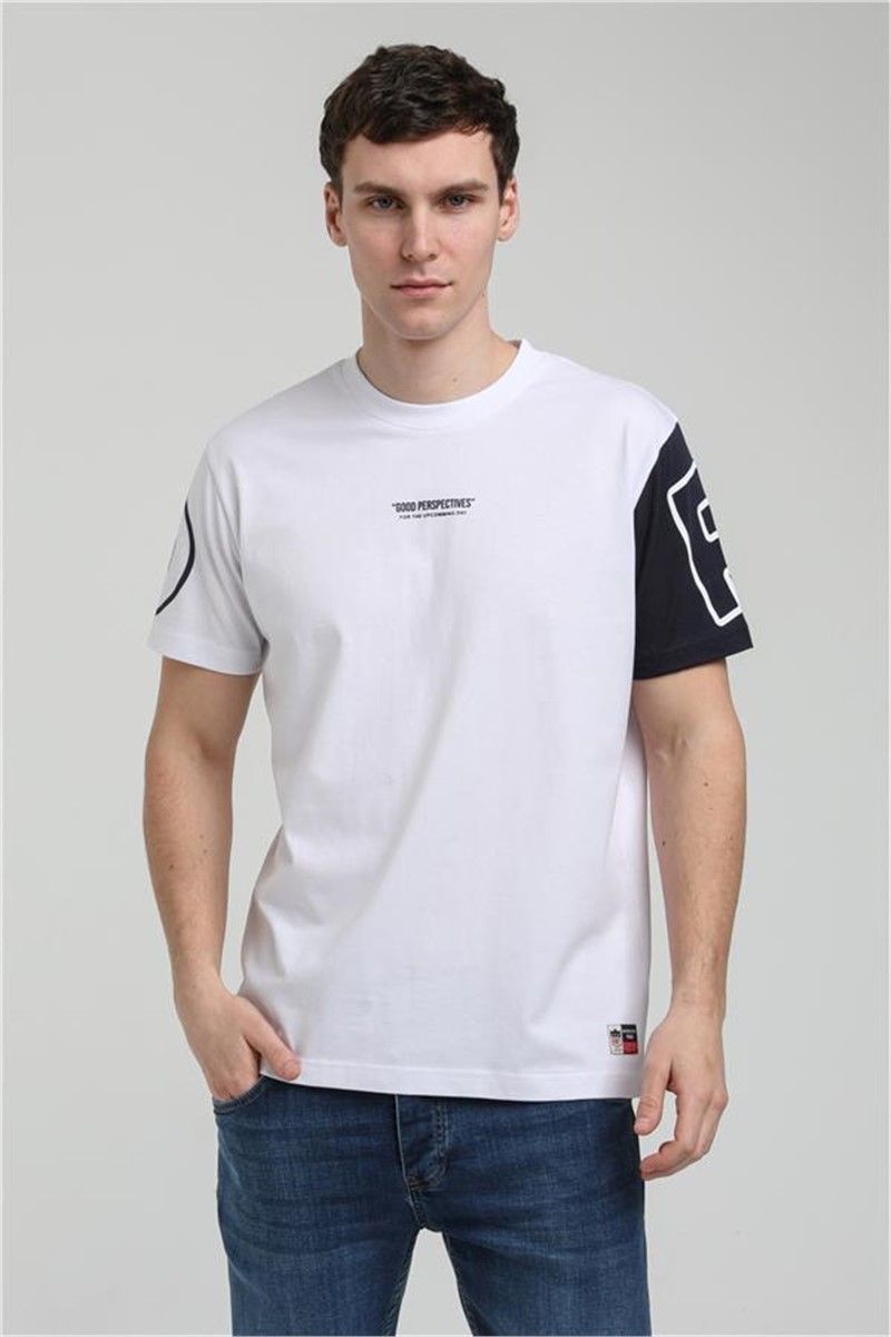 Men's Slim Fit T-Shirt 23SSM20326 - White #371624