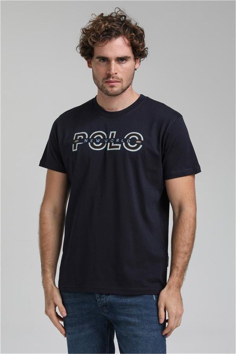 Men's T-Shirt 23SSM20302 - Dark Blue #371490