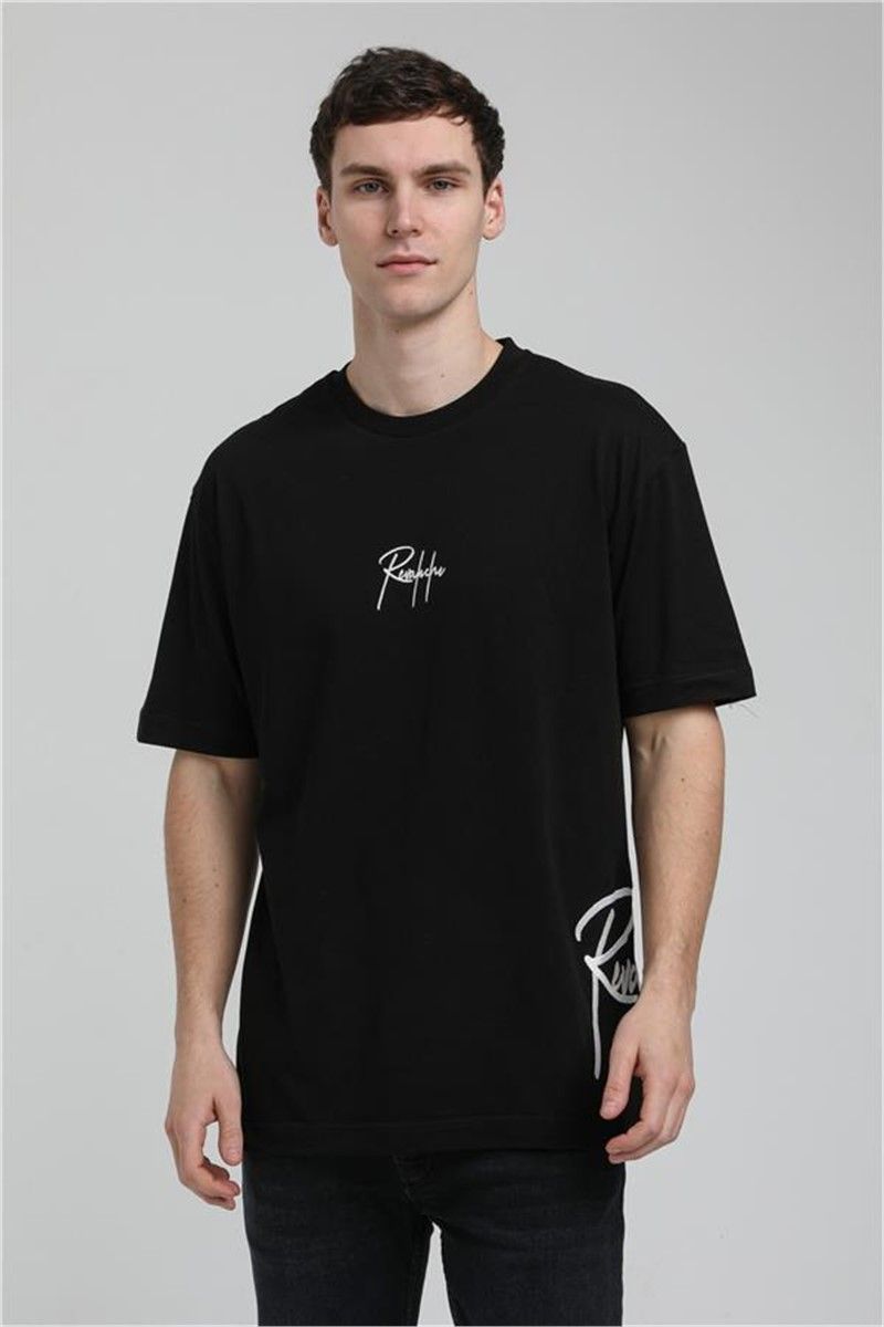 T-shirt oversize da uomo 23SSM20330 - Nero #371372