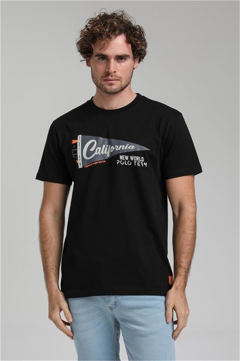 Men's T-Shirt 23SSM20300 - Black #371502