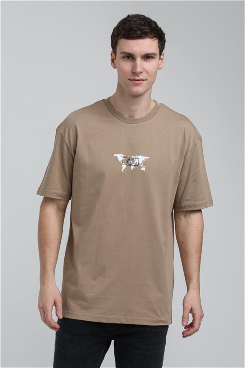 Men's Oversize T-Shirt 23SSM20332 - Mink #371365