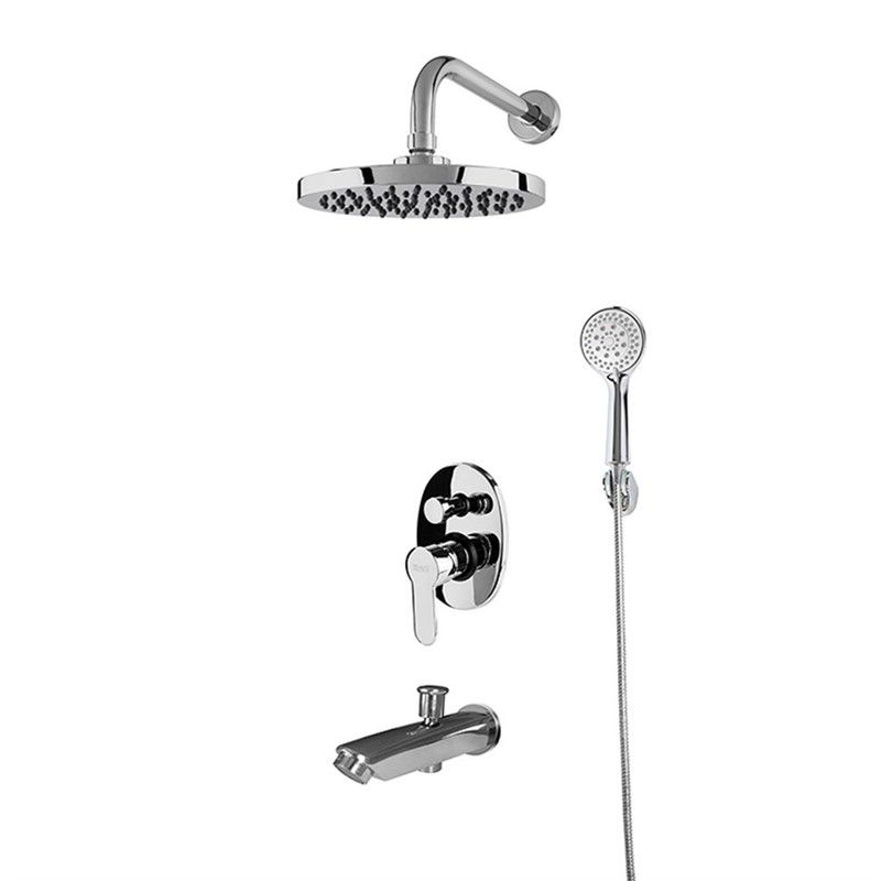 Newarc Domino Recessed Shower Kit - Chrome #340455