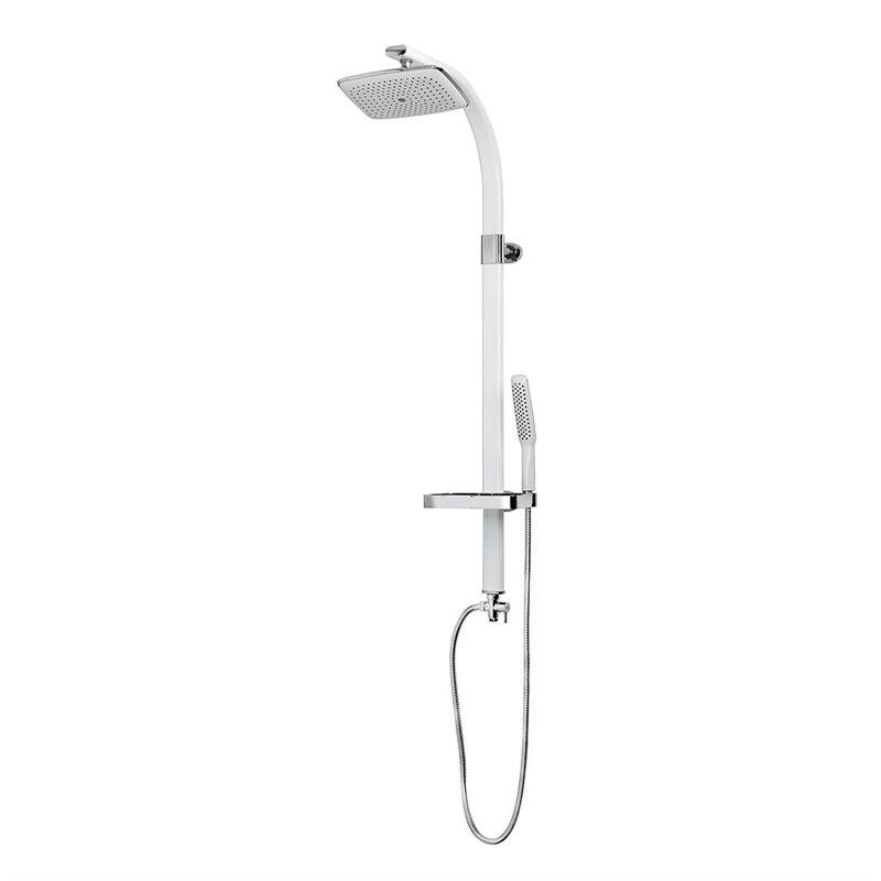 Newarc Modern Shower Column - White #337004