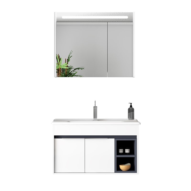 Nplus Accent Σετ μπάνιου 85 cm - Λευκό #337565