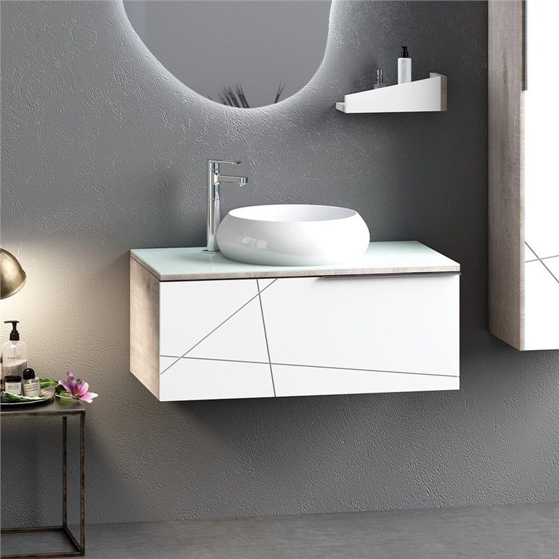 Nplus Arteon Bathroom Base Cabinet 100cm - White #338631