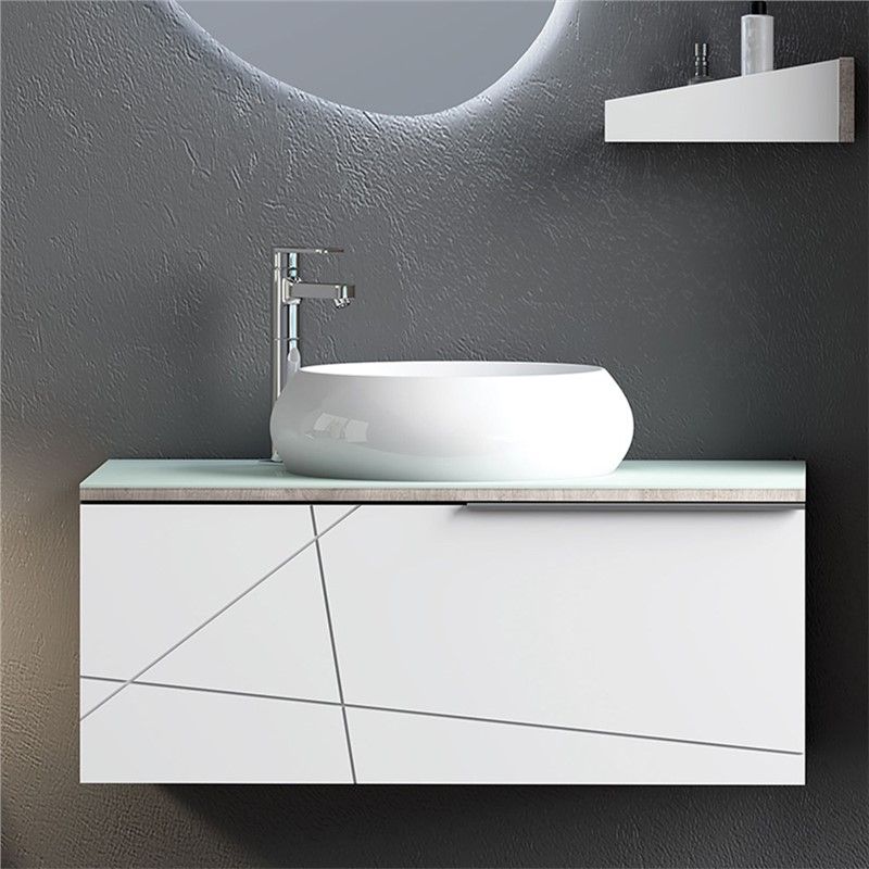 Nplus Arteon Bathroom Cabinet 80 cm - White #340784