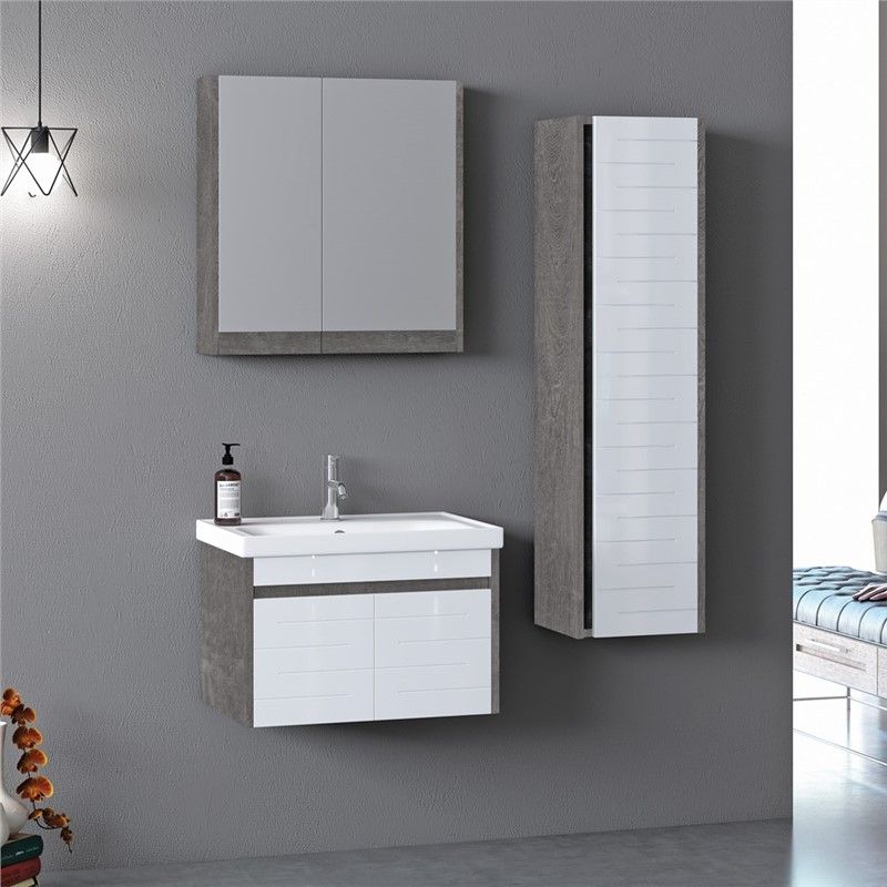 NPlus Bolt 2 Unit Bathroom Set 65cm - White #336018